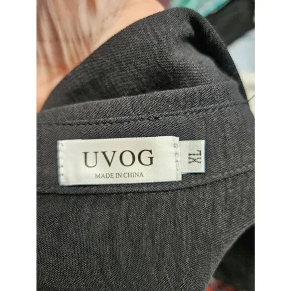 UVOG Black Shirt Dress Womens size XL - Picture 6 of 8